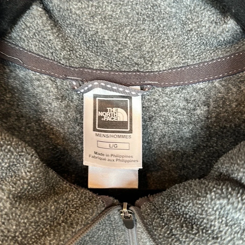North Face Gray Fleece Pullover Sweatshirt